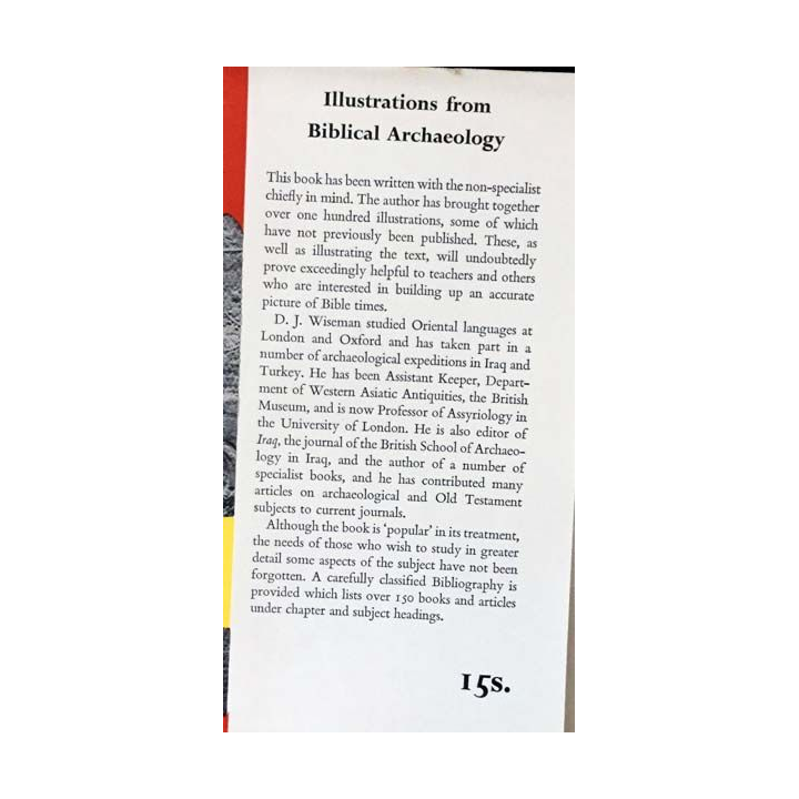 1. Illustrations from biblical archaeology de D.J. Wiseman aux éditions The Tyndale Press