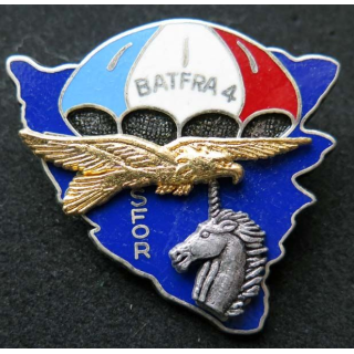 1° RCP insigne 1° régiment chasseurs parachutistes BAT FRA 4 Ballard