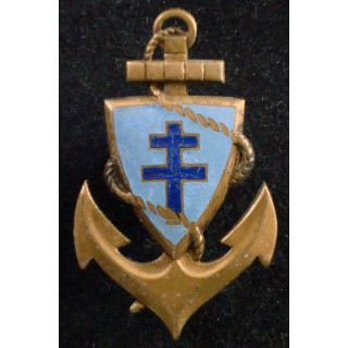 Direction des troupes coloniales en émail attache à vis 