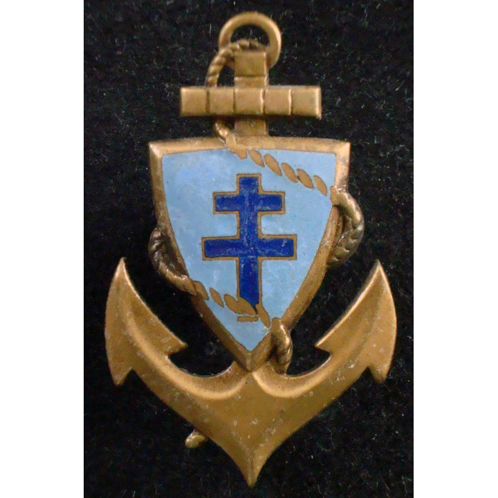 Direction des troupes coloniales en émail attache à vis 