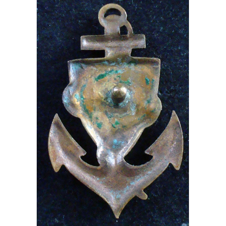 Direction des troupes coloniales en émail attache à vis 