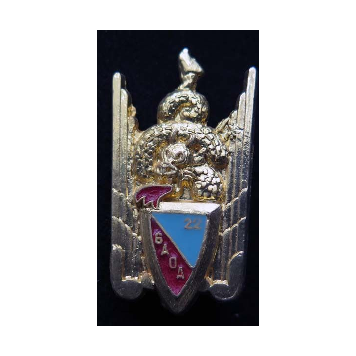 22° GAOA insigne groupe aérien observation artillerie Ballard G. 832