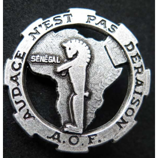insigne 12° RCA audace n'est pas déraison AOF Ballard chasseur Afrique