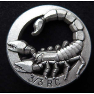 CUIRS : insigne du 3° escadron du 3° régiment de cuirassiers de fabrication Ballard