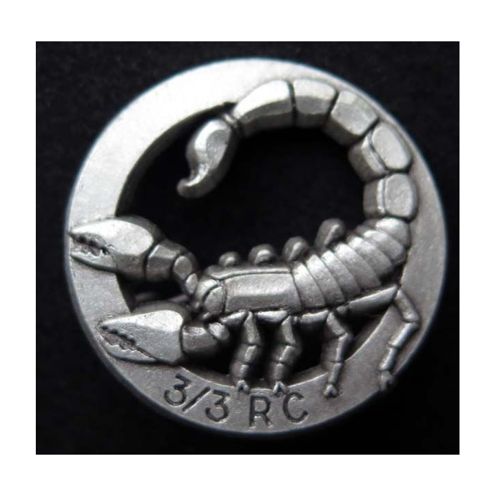 CUIRS : insigne du 3° escadron du 3° régiment de cuirassiers de fabrication Ballard