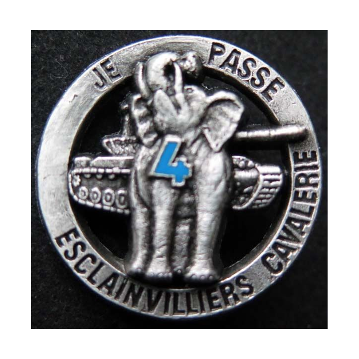 CUIRS : insigne du 4° escadron du 3° régiment de cuirassiers de fabrication Ballard