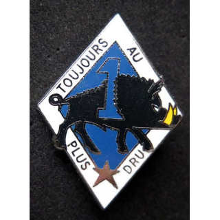 1° régiment de dragons Toujours au plus dru Ballard 1° escadron