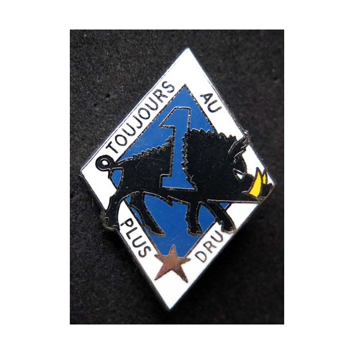 1° régiment de dragons Toujours au plus dru Ballard 1° escadron