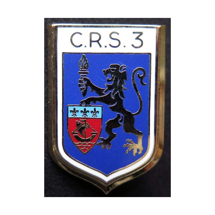 CRS 3 insigne compagnie républicaine de sécurité n° 3 Ballard