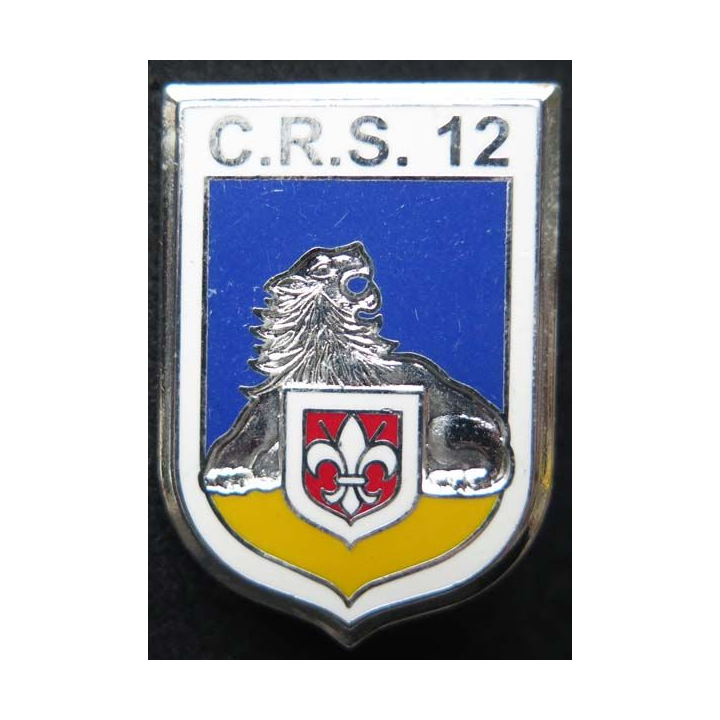 CRS 12 insigne compagnie républicaine de sécurité n° 12 Ballard