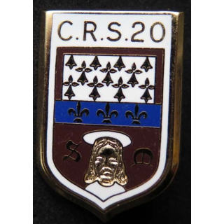 CRS 20 insigne compagnie républicaine de sécurité n° 20 Ballard