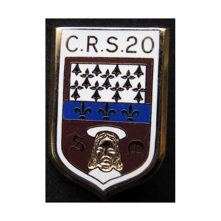 CRS 20 insigne compagnie républicaine de sécurité n° 20 Ballard