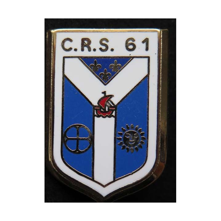 CRS 61 insigne compagnie républicaine de sécurité n° 61 Ballard