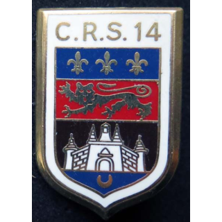 CRS 14 insigne compagnie républicaine de sécurité n° 14 Ballard