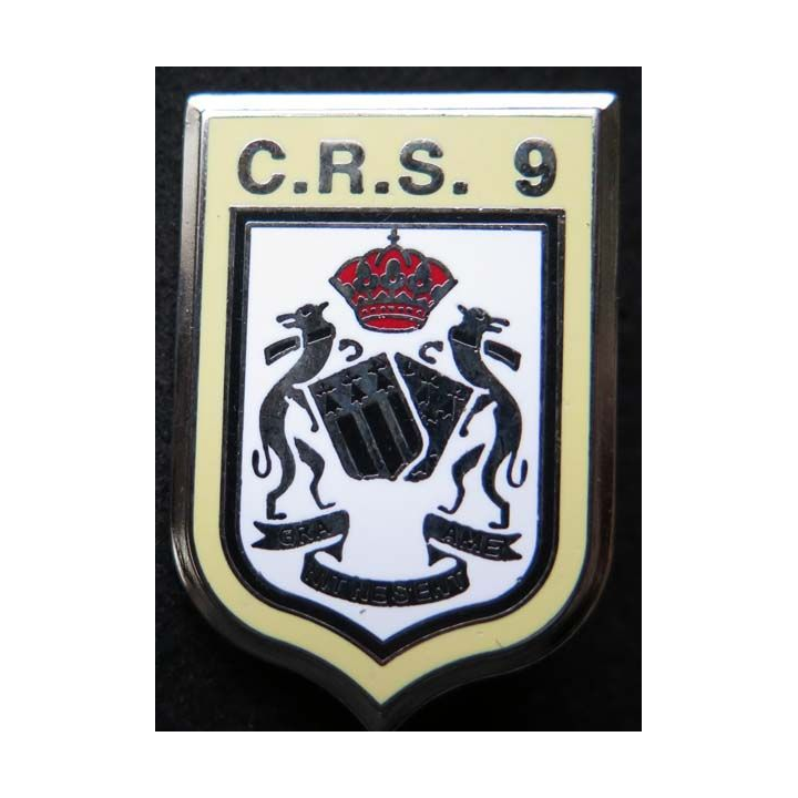 CRS 9 insigne compagnie républicaine de sécurité n° 9 Ballard