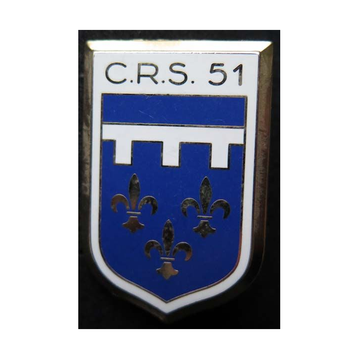 CRS 51 insigne compagnie républicaine de sécurité n° 51 Ballard