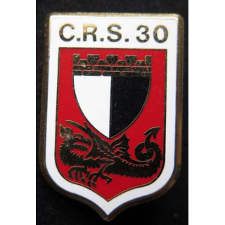 CRS 30 insigne compagnie républicaine de sécurité n° 30 Ballard