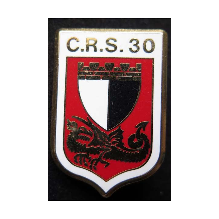 CRS 30 insigne compagnie républicaine de sécurité n° 30 Ballard