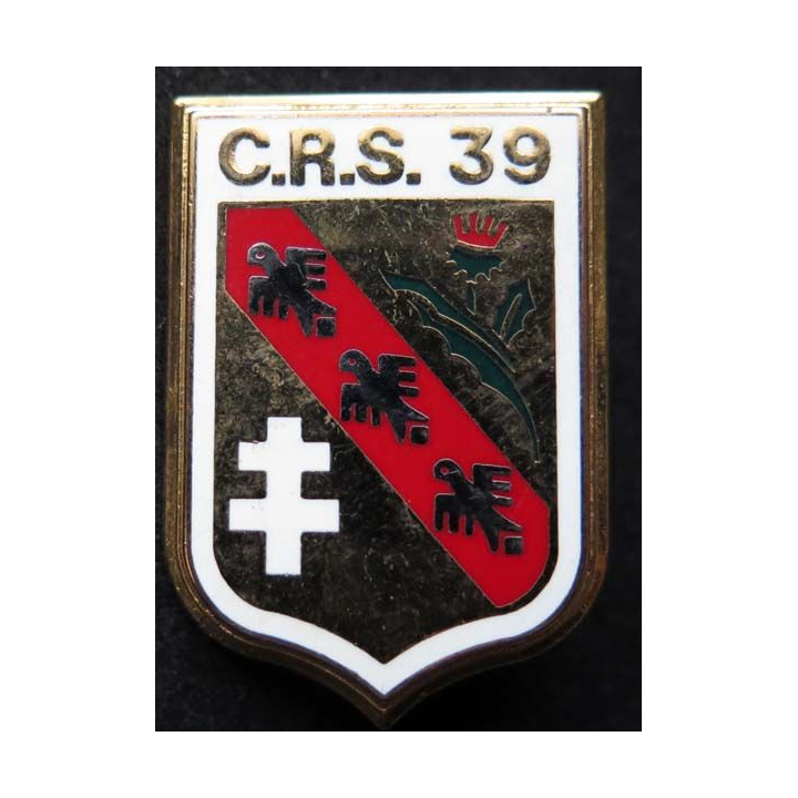 CRS 39 insigne compagnie républicaine de sécurité n° 39 Ballard