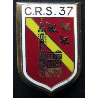 CRS 37 insigne compagnie républicaine de sécurité n° 37 Ballard