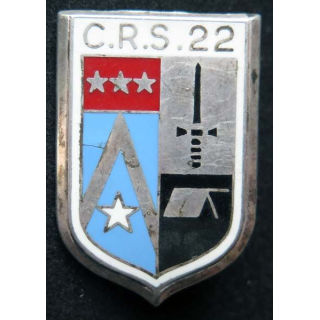 CRS 22 insigne compagnie républicaine de sécurité n° 22 Ballard
