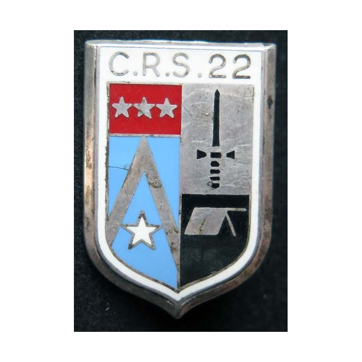 CRS 22 insigne compagnie républicaine de sécurité n° 22 Ballard