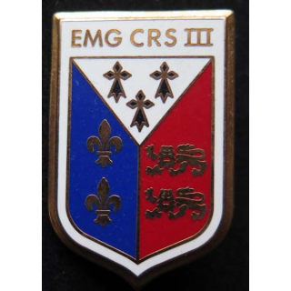 EMG CRS III compagnie républicaine de sécurité n° III fabrication Ballard