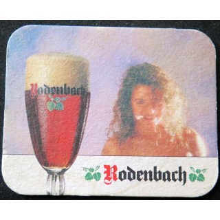 Dessous de verre à bière Rodenbach de dimension 9,9  X 7,9 cm