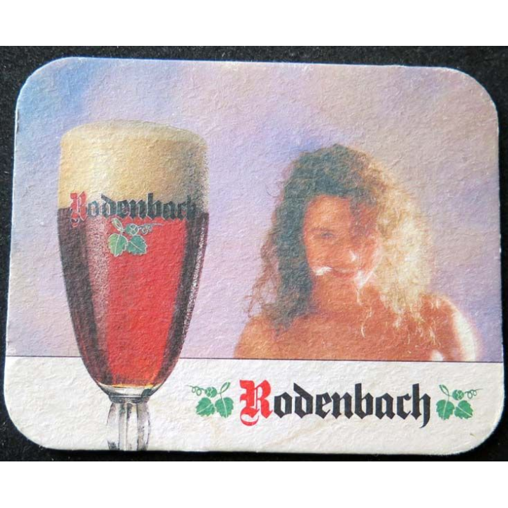 Dessous de verre à bière Rodenbach de dimension 9,9  X 7,9 cm