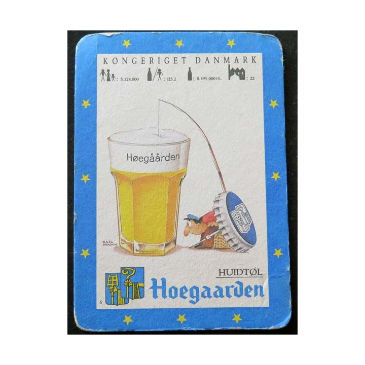 Dessous de verre à bière Hoegaarden Huidtol de dimension 14 X 10 cm