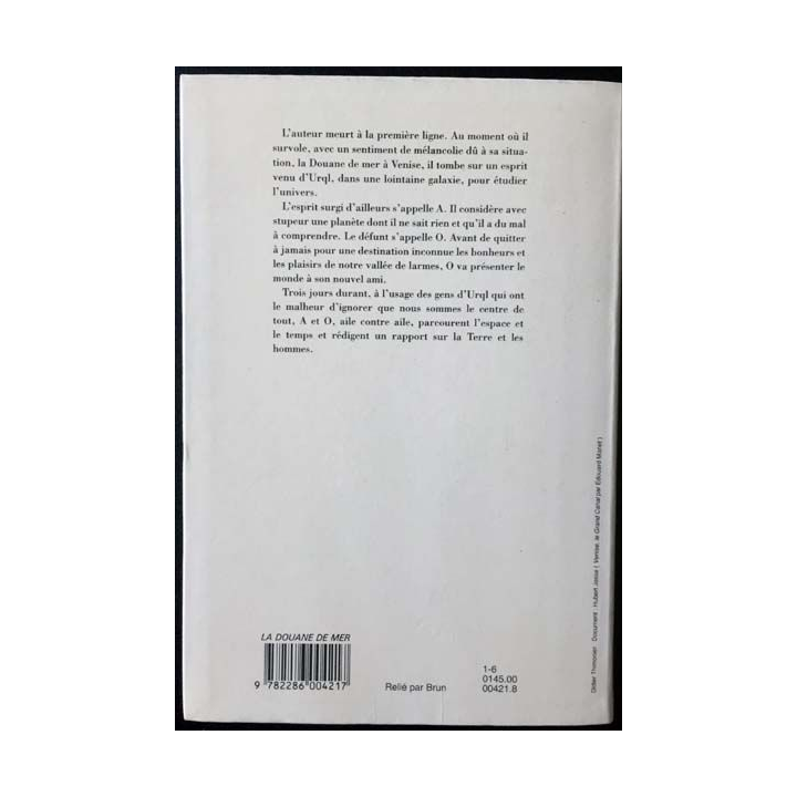 1. La Douane de mer de Jean d'Ormesson aux éditions Le grand livre du mois