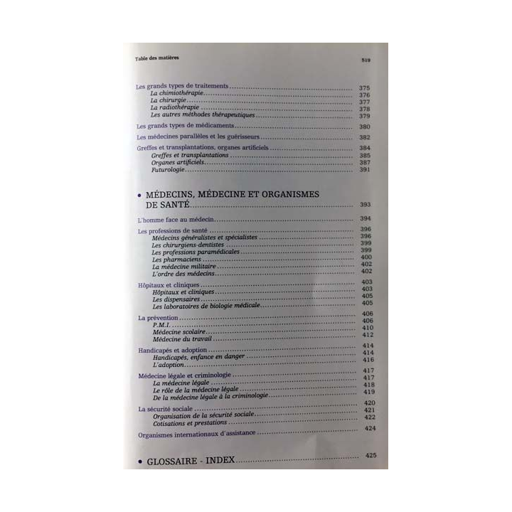 1. Guide santé-médecine sous la direction du docteur Claude-B. Blouin aux éditoins France loisirs