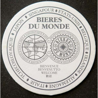 Dessous de verre à bière bières du monde de diamètre 10,3 cm