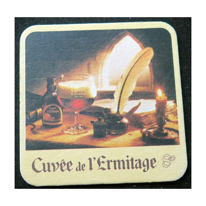 Dessous de verre à bière Cuvée de l'Hermitage sous verre