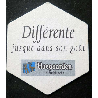 Dessous de verre à bière Hoegaarden différente jusque dans son goût