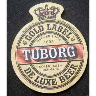 DESSOUS DE VERRE A BIÈRE Tuborg de largeur 9,5 cm