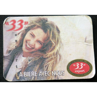 DESSOUS DE VERRE A BIÈRE 33 export de largeur 12,7 cm