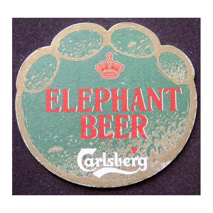 DESSOUS DE VERRE A BIÈRE Elephant beer Carlsberg