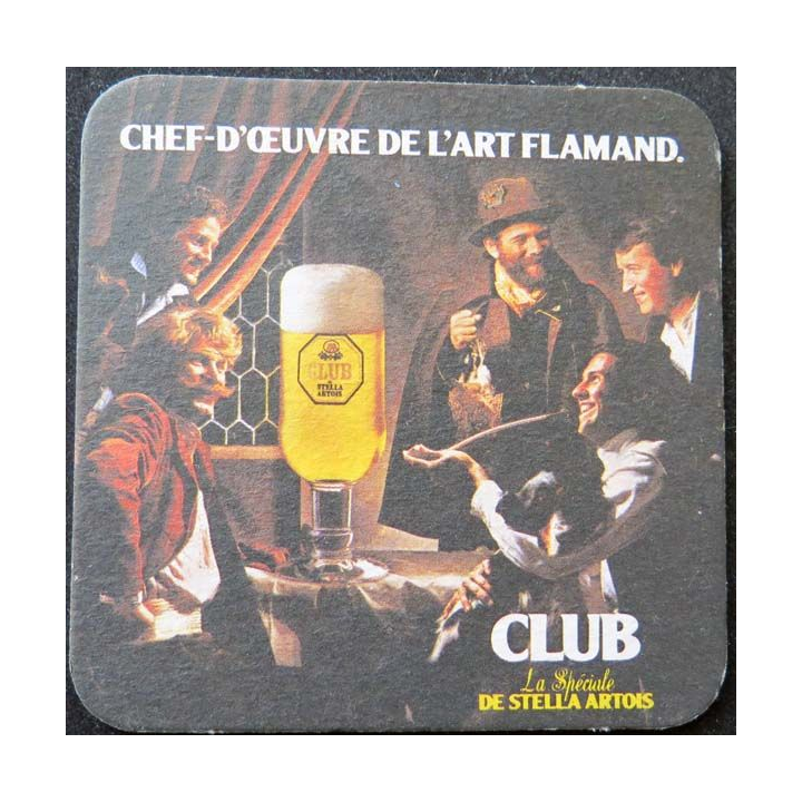DESSOUS DE VERRE A BIÈRE Stella Artois chef d'oeuvre de l'art flammand
