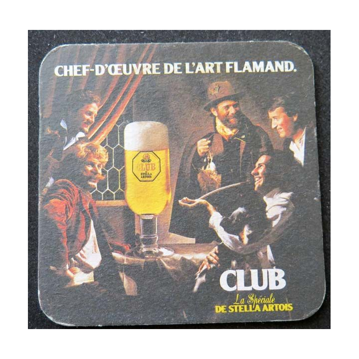 DESSOUS DE VERRE A BIÈRE Stella Artois chef d'oeuvre de l'art flammand
