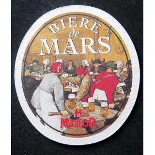 Sous verre  Meteor bière de Mars Ma collection pas chère