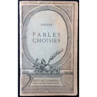 1. Fables choisies de Phèdre aux éditions Librairie Hachette