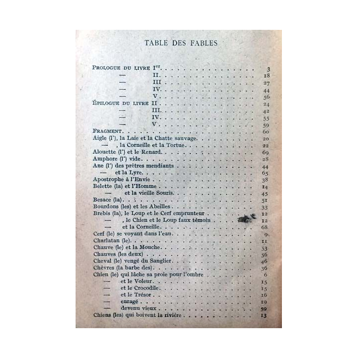 1. Fables choisies de Phèdre aux éditions Librairie Hachette