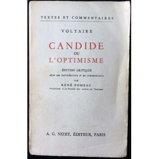 1. Candide ou l'optimisme de Voltaire aux éditions Librairie Nizet 1959