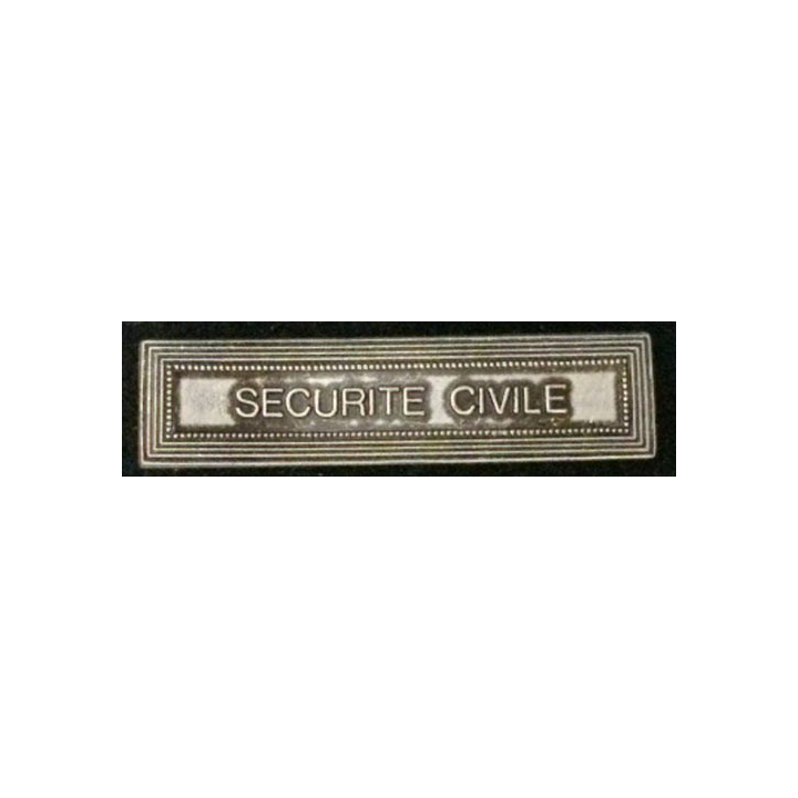 BARRETTE "SÉCURITÉ CIVILE"