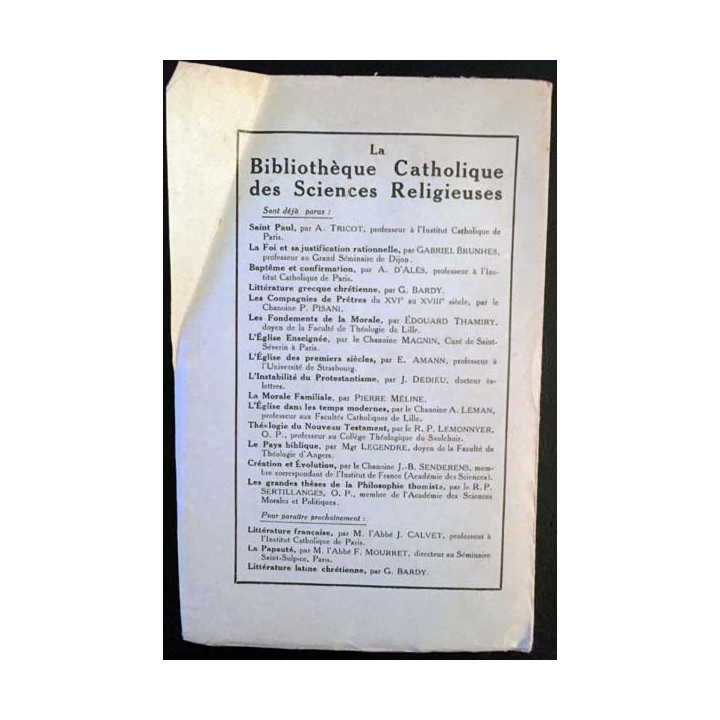1. Les paroles de vie de Abbé Ch. Allés aux éditions Librairie Bloud & Gay