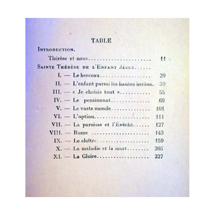 1. Sainte Thérèse de l'enfant Jésus de Gaëtan Bernoville aux éditions Bernard Grasset