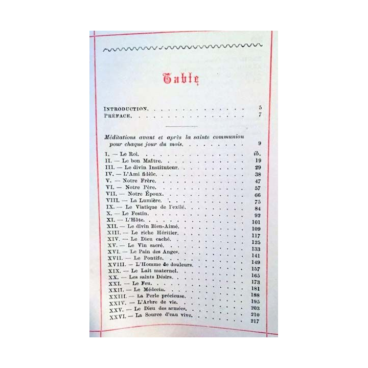 1. Avant et après la Sainte Communion nouvelles méditations pour la préparation de l'action de grâce