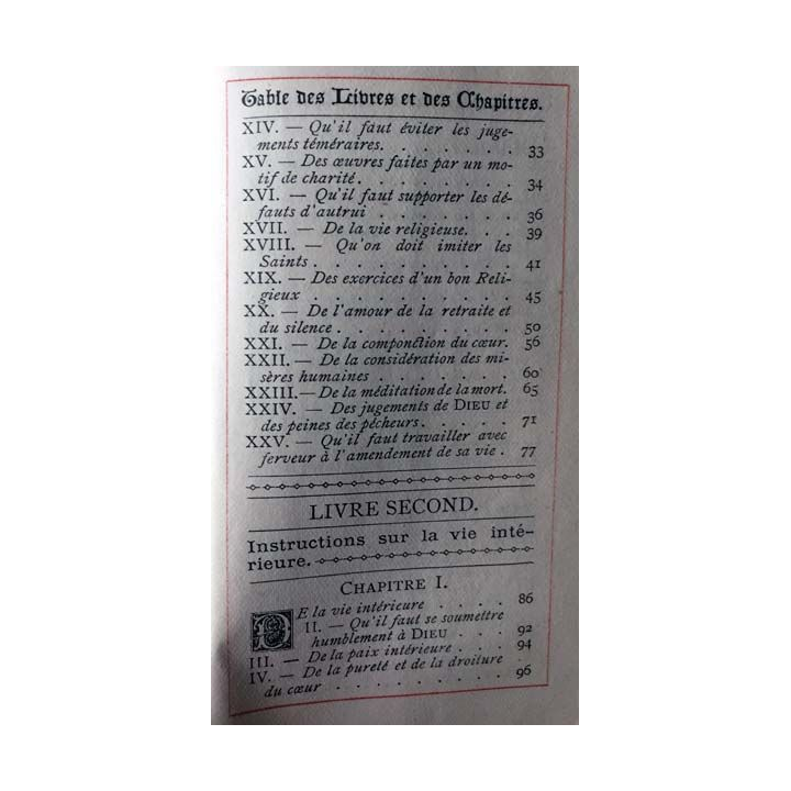 1. Imitation de Jésus-Christ traduction de l'Abbé De Bellegarde aux éditions Tournan