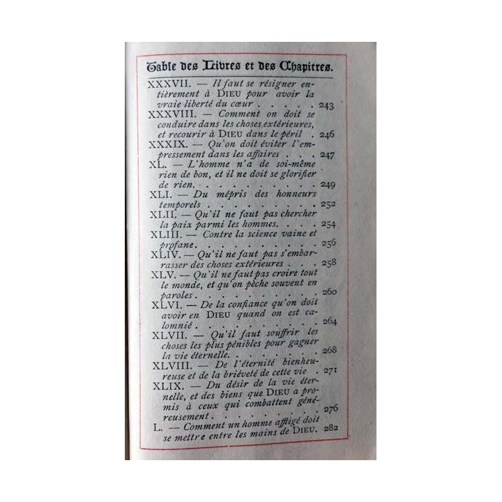 1. Imitation de Jésus-Christ traduction de l'Abbé De Bellegarde aux éditions Tournan